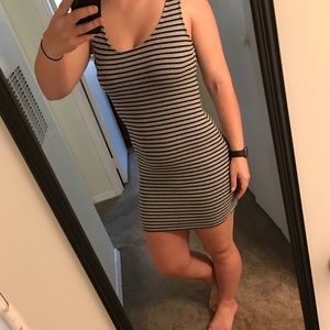 Fitted striped dress